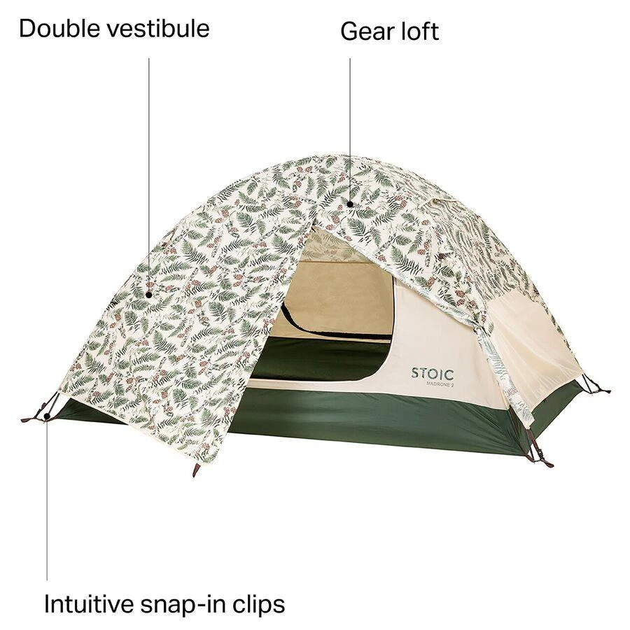 商品Stoic|Madrone 2 Tent: 2-person 3-season,价格¥709,第2张图片详细描述