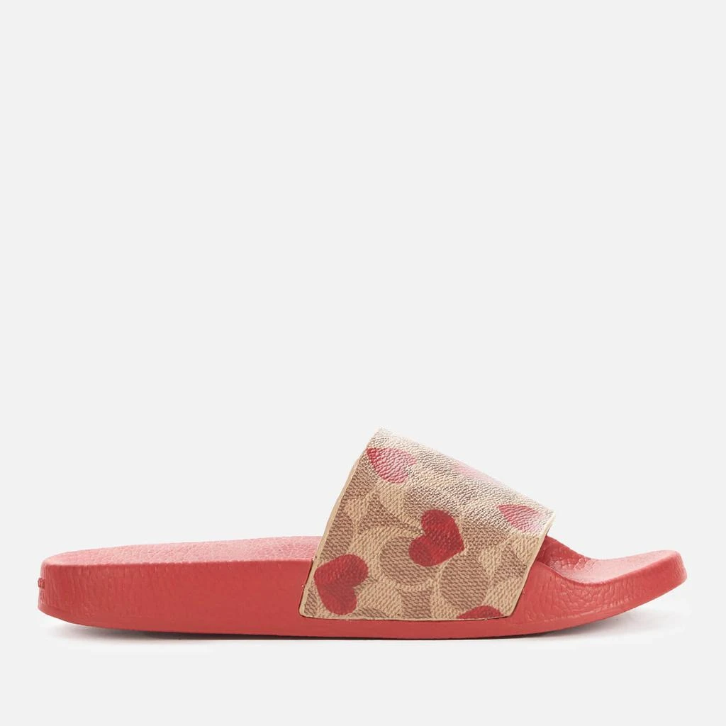 商品Coach|Coach Women's Udele Slide Sandals - Electric Red,价格¥589,第1张图片