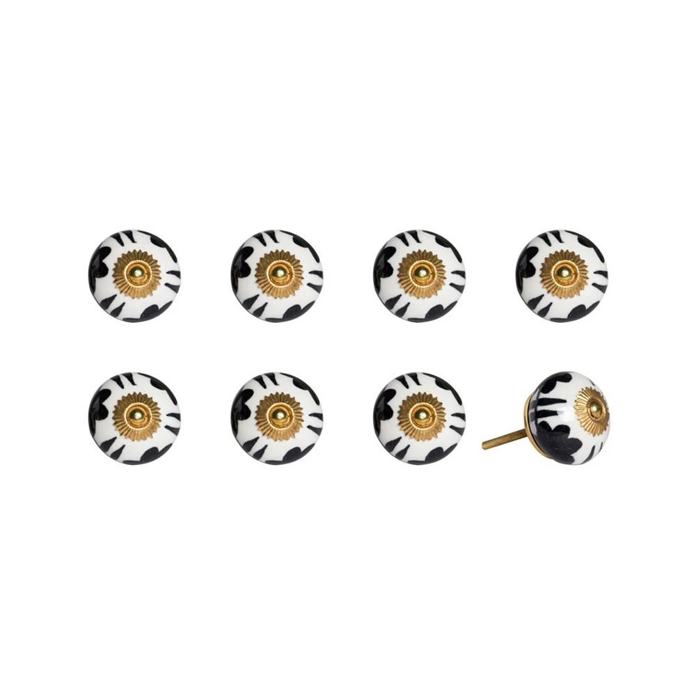 商品KNOB-IT|Handpainted Ceramic Knob Set of 8,价格¥313,第1张图片