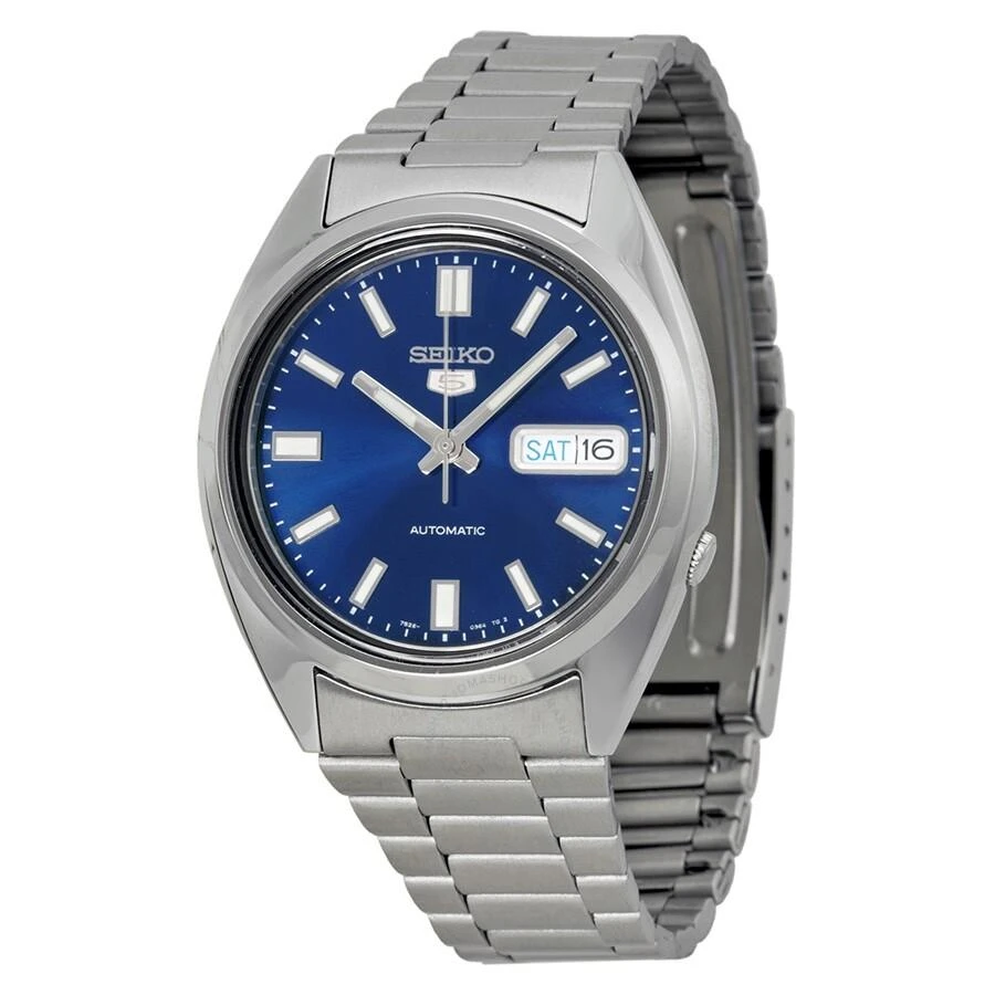 商品Seiko|5 Automatic Blue Dial Stainless Steel Men's Watch SNXS77,价格¥812,第1张图片