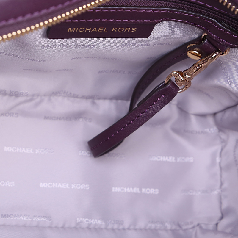 Michael Kors 迈克高仕 紫色牛皮女士挎包 30F7GLMM6O-DAMSON商品第4张图片规格展示