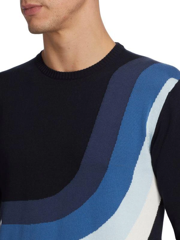 商品Saks Fifth Avenue|Wave Intarsia Sweater,价格¥338,第4张图片详细描述