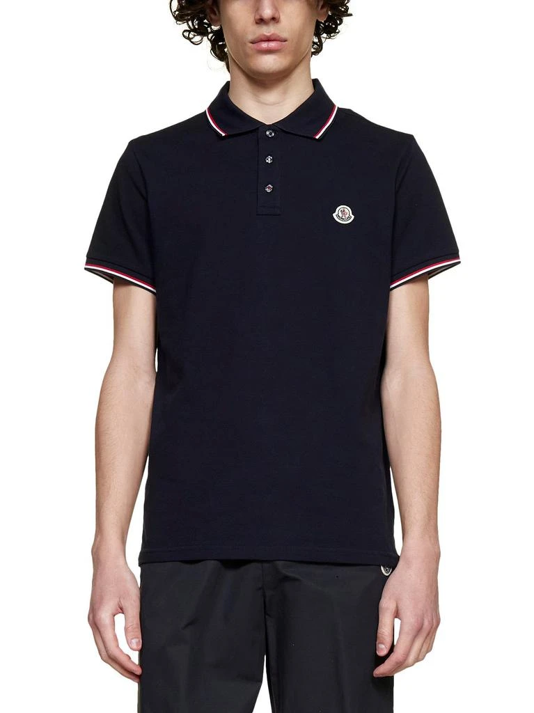 商品Moncler|Moncler Logo Patch Short-Sleeved Polo Shirt,价格¥2048,第3张图片详细描述