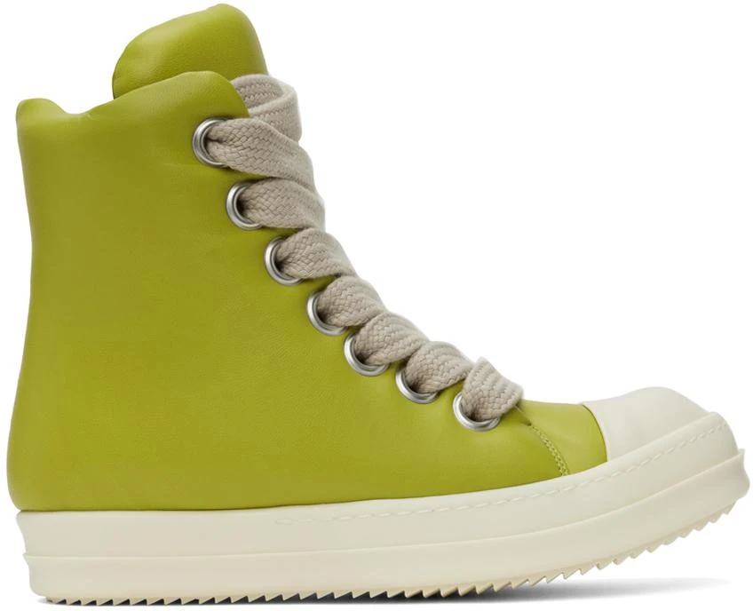 商品Rick Owens|Yellow Jumbo Lace Padded Sneakers,价格¥6573,第1张图片