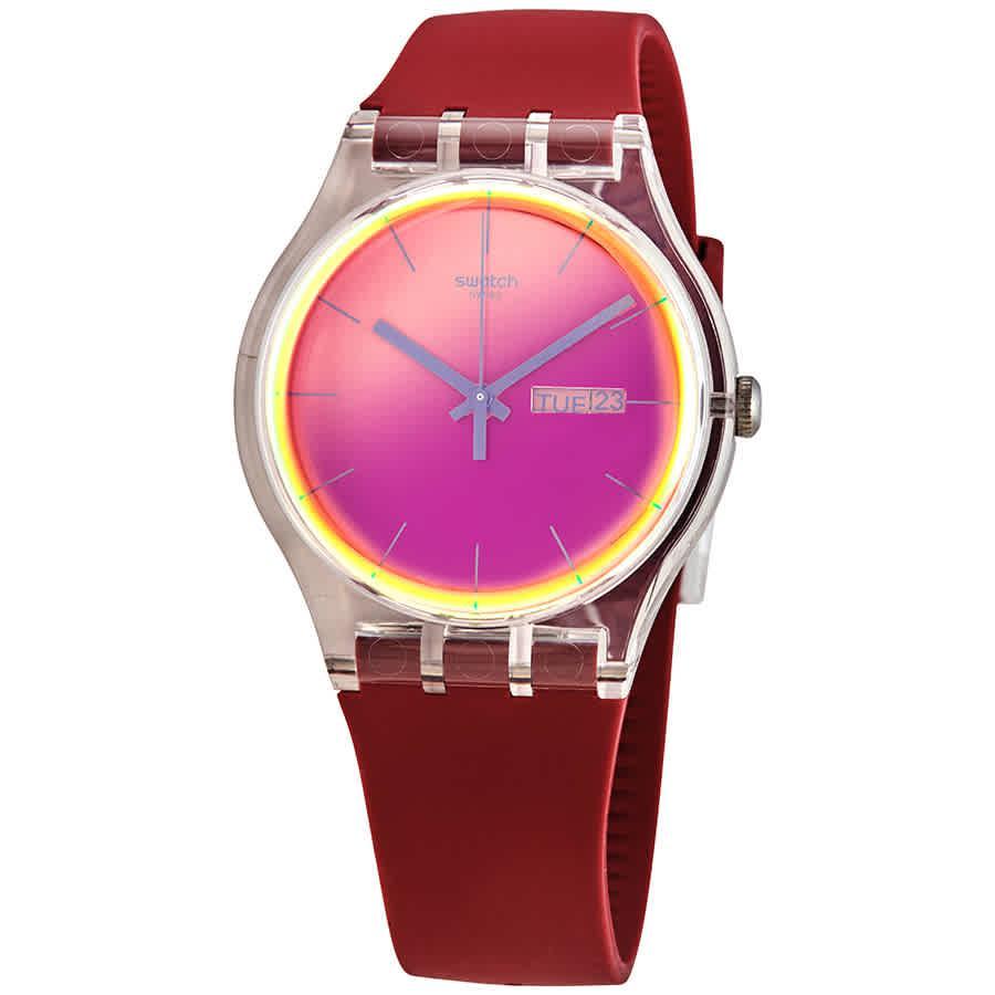 商品Swatch|POLARED Quartz Red Dial Ladies Watch SUOK717,价格¥446,第1张图片