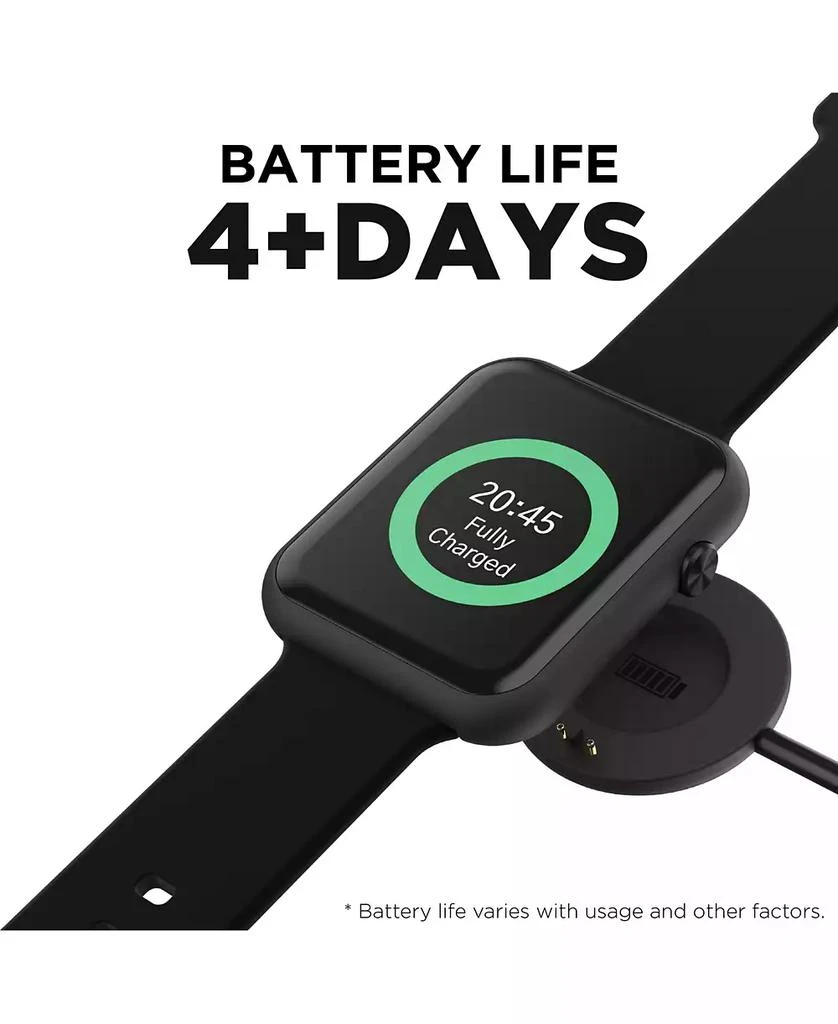 Air 4 Unisex Black Silicone Strap Smartwatch 商品