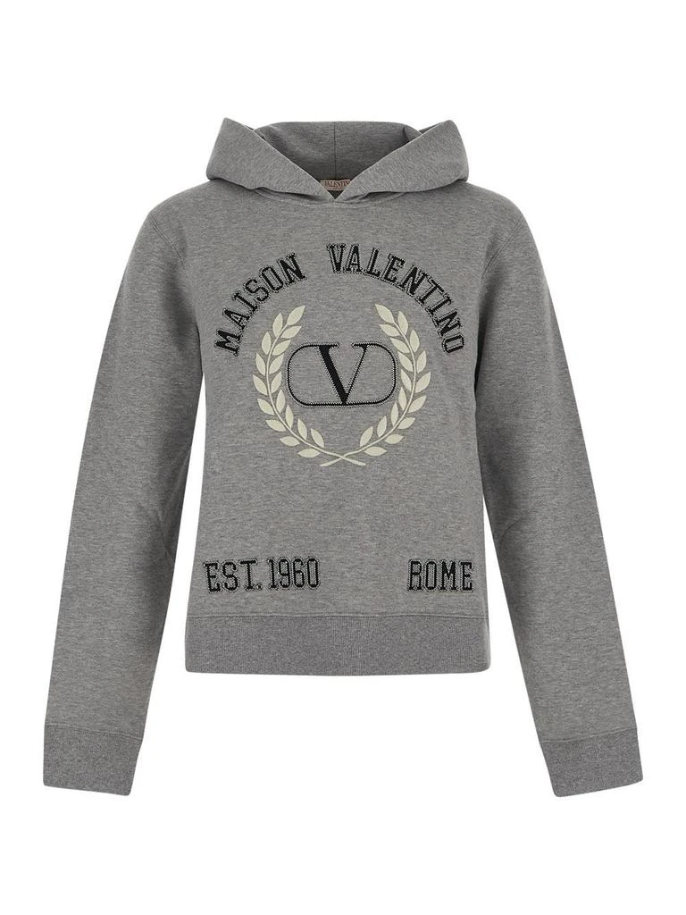 商品Valentino|Maison Valentino Embroidered Cotton Sweatshirt,价格¥5440,第1张图片