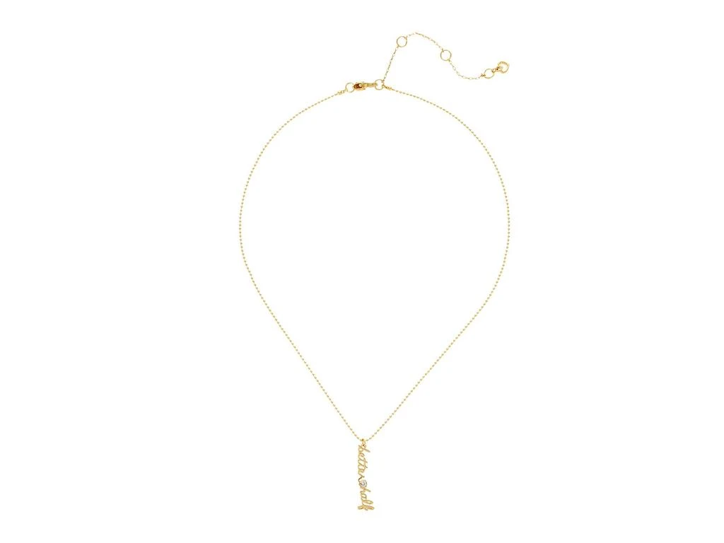 商品Kate Spade|Say Yes Better Half Charm Pendant Necklace,价格¥138,第2张图片详细描述