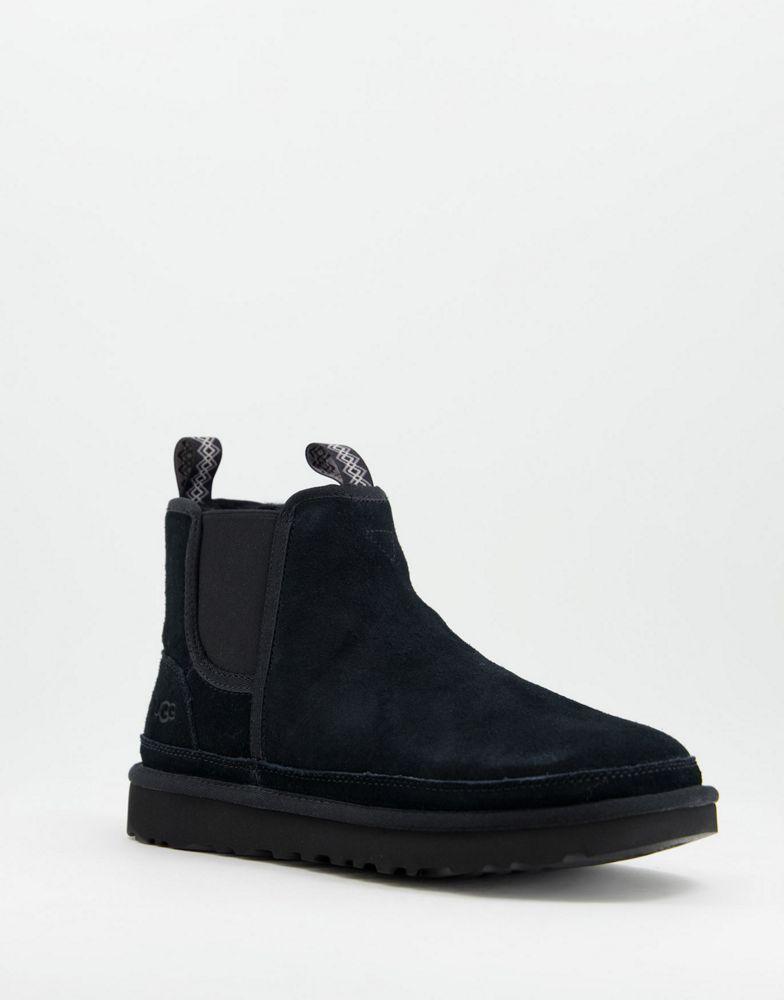 Ugg neumel sheepskin chelsea boots in black商品第1张图片规格展示