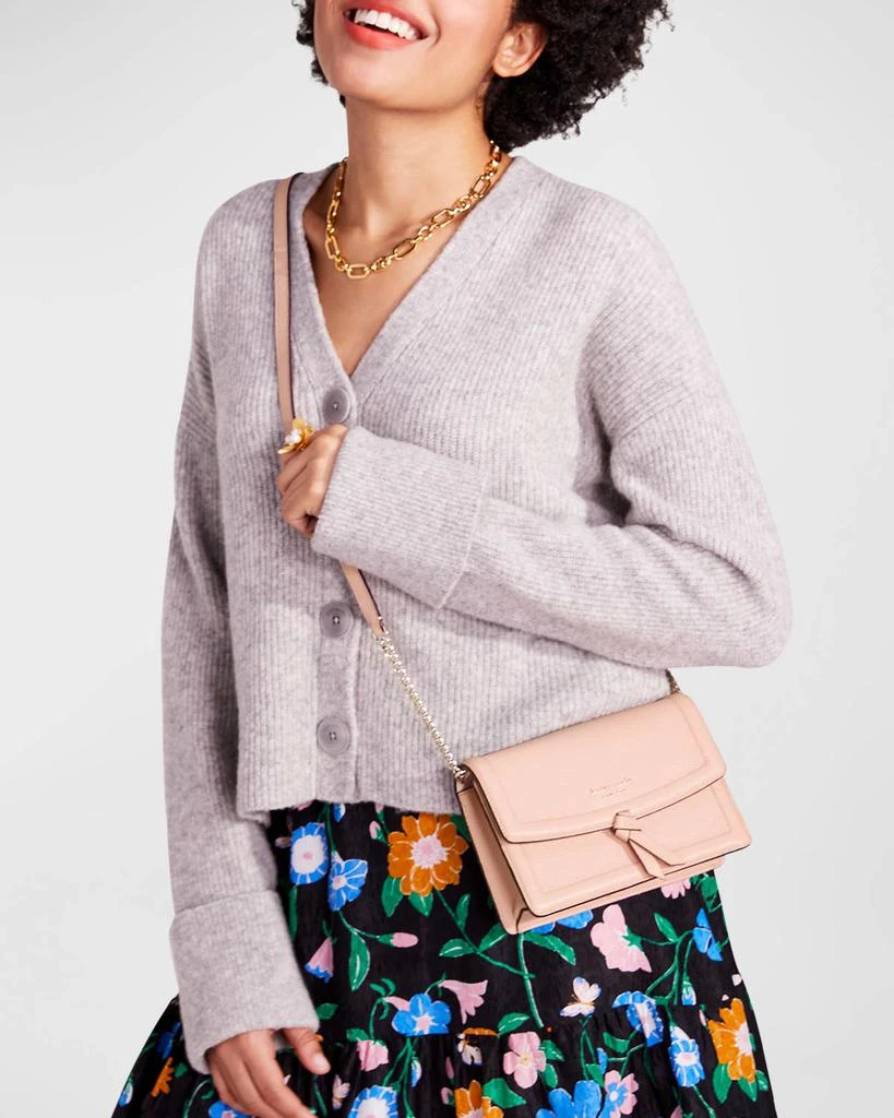 商品Kate Spade|knott flap leather crossbody bag,价格¥1919,第2张图片详细描述