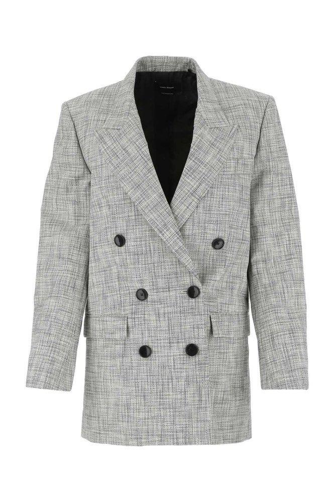 商品Isabel Marant|Isabel Marant Neva Double-Breasted Tailored Blazer,价格¥5992,第1张图片