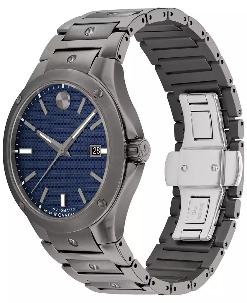 商品Movado|Men's Swiss Automatic Sports Edition Gray PVD Bracelet Watch 41mm,价格¥16483,第2张图片详细描述