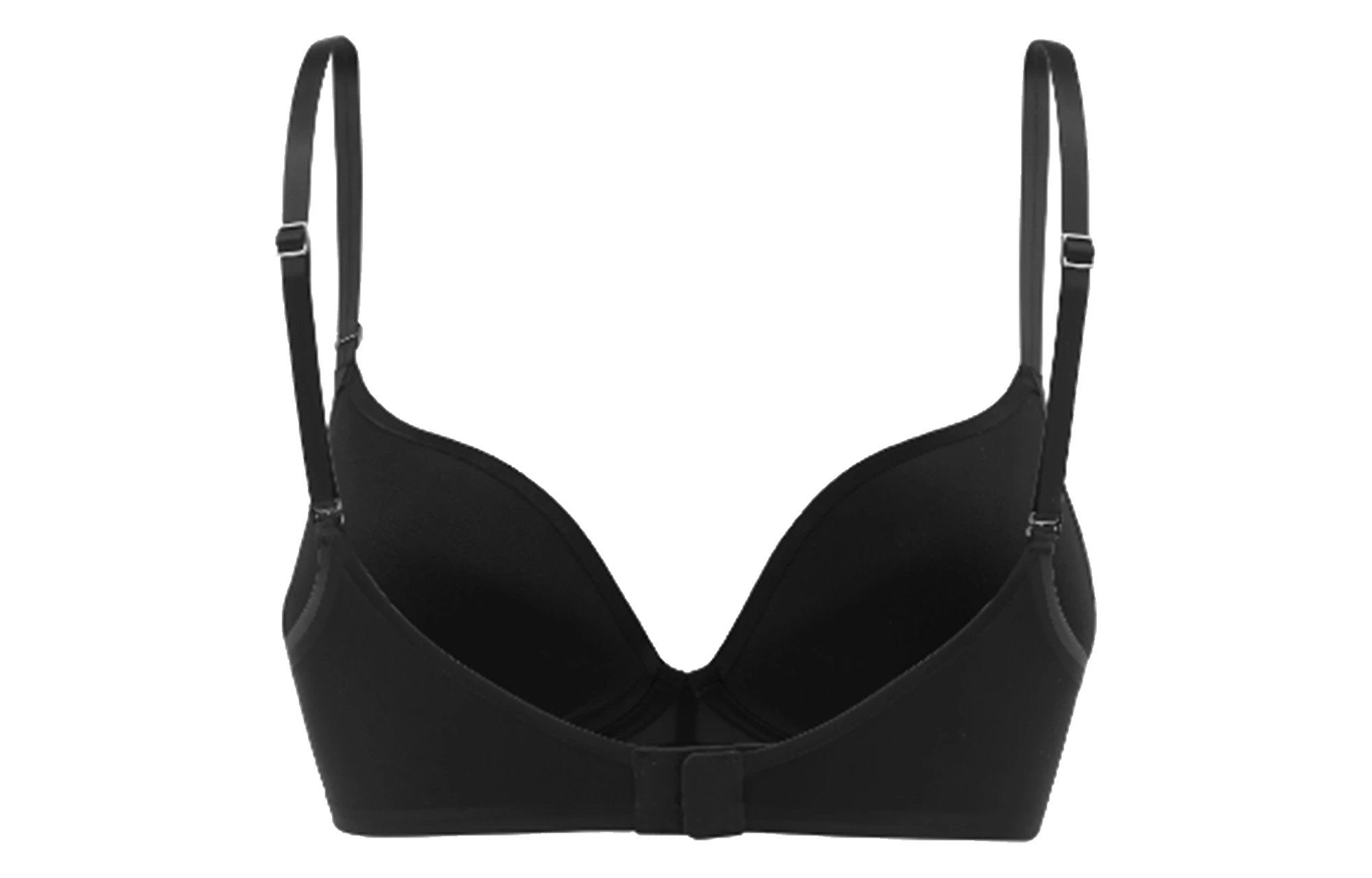 商品[国内直发] Calvin Klein|CK/ 黑标系列 聚拢防下垂塑形性感深V文胸 黑色,价格¥263,第3张图片详细描述