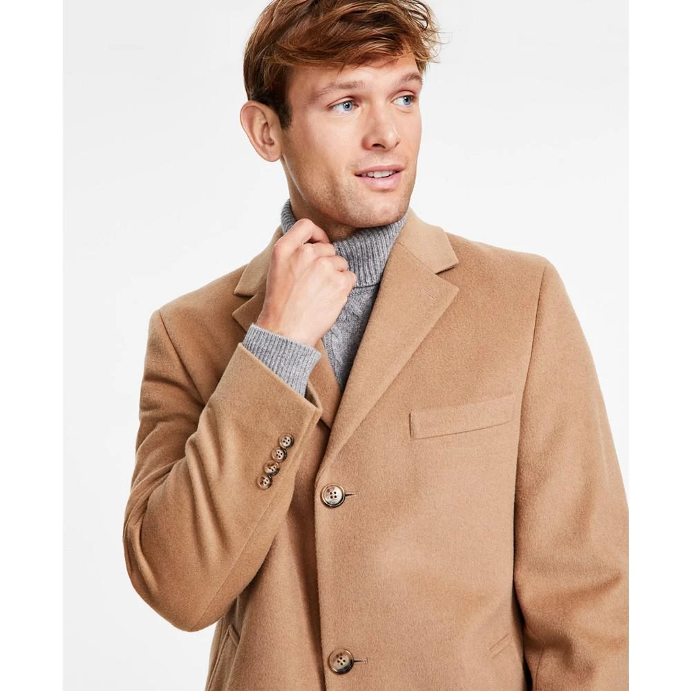 商品Michael Kors|Men's Classic-Fit Solid Wool Blend Overcoats,价格¥1488,第4张图片详细描述