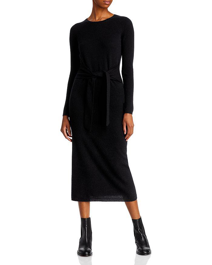 Tie Waist Cashmere Midi Dress - 100% Exclusive商品第1张图片规格展示