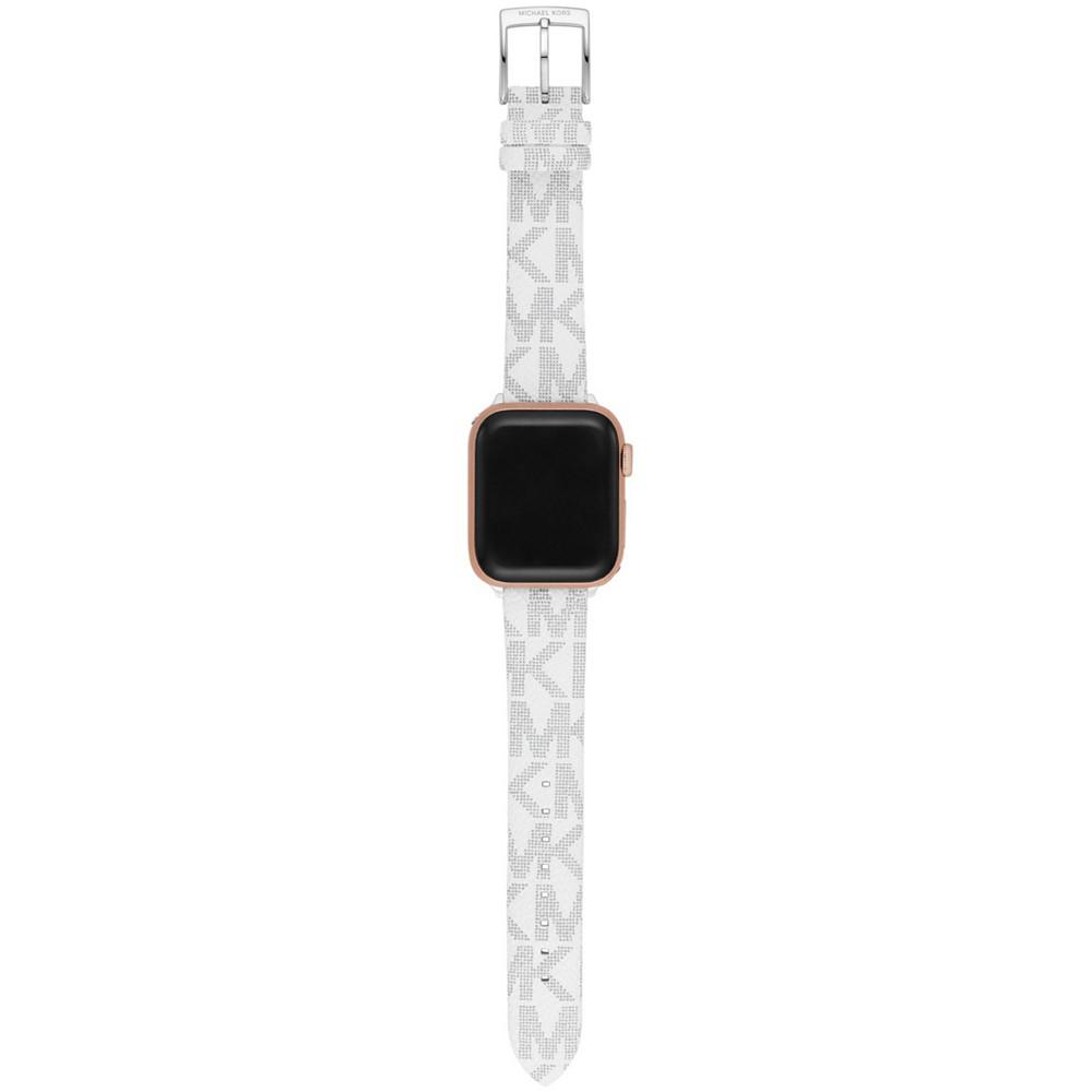 White Polyvinyl Chloride Band for Apple Watch 38mm and 40mm商品第3张图片规格展示