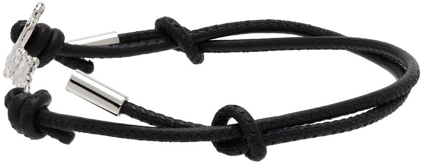Black Leather Bracelet商品第3张图片规格展示