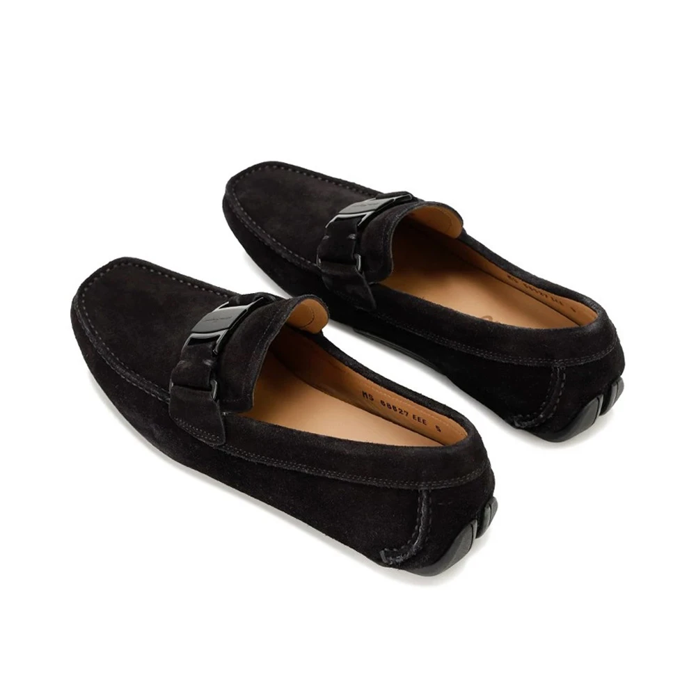 SALVATORE FERRAGAMO 男士黑色乐福鞋 0582692 商品
