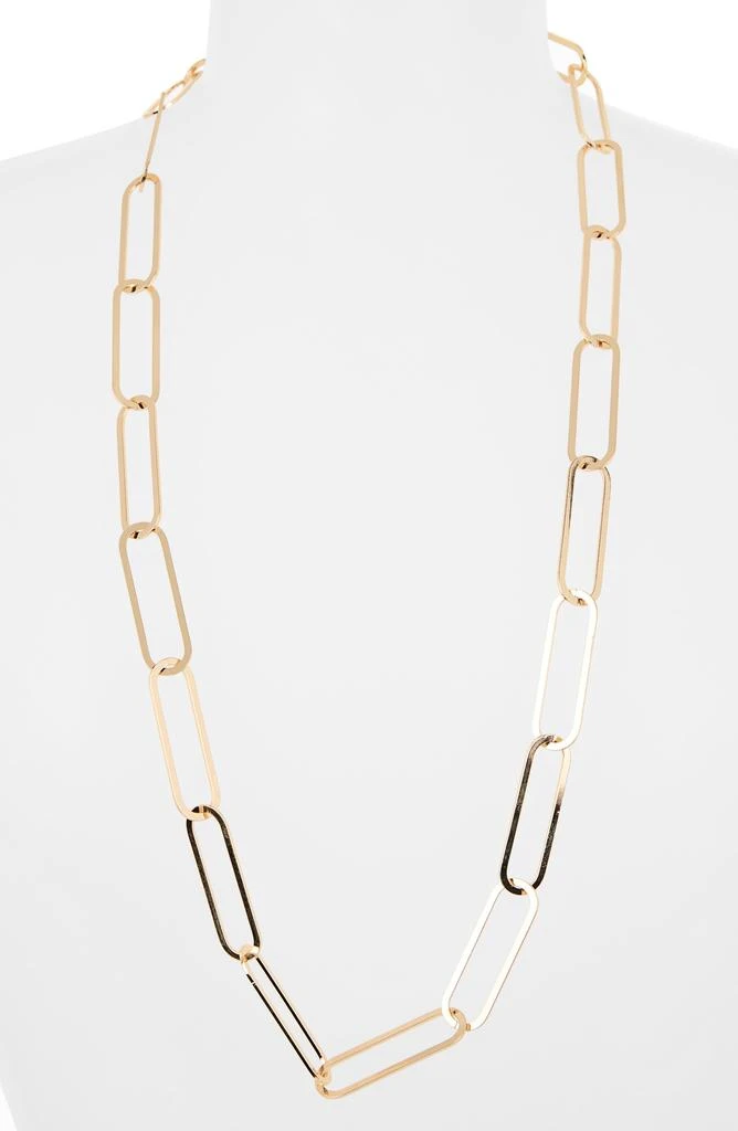 商品Nordstrom|Flat Paperclip Chain Link Necklace,价格¥65,第2张图片详细描述