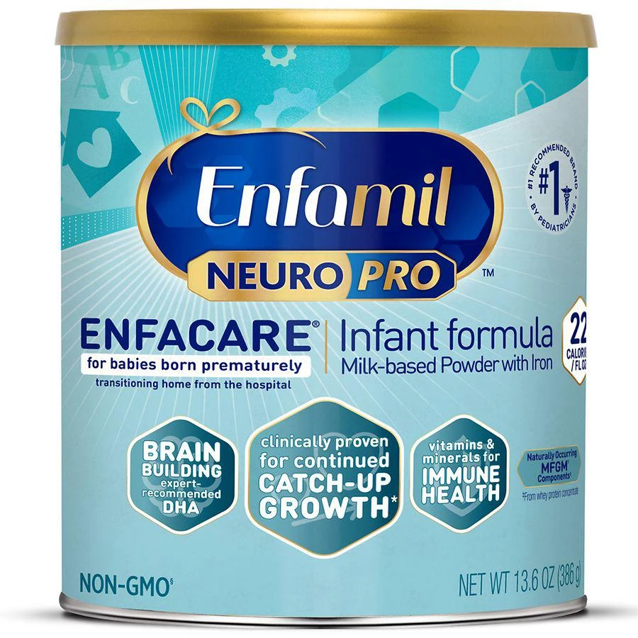 商品Enfamil|EnfaCare Premature Baby Formula Milk Based with Iron, Powder,价格¥237,第1张图片