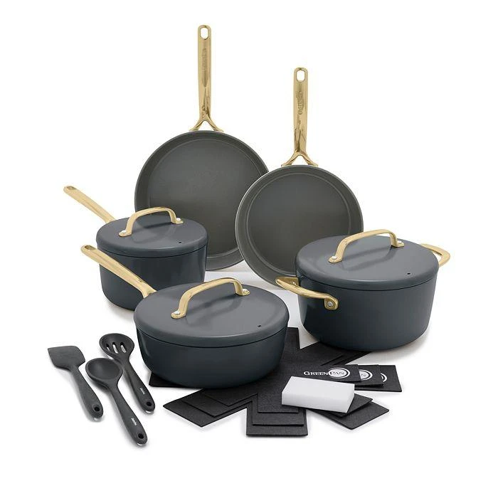 商品Greenpan|GP5 Champagne 8 Piece Ceramic Non-Stick Cookware Set with 3-Piece Utensil Set - 100% Exclusive,价格¥4485,第1张图片