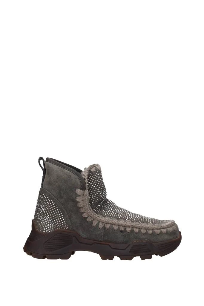 商品Mou|Ankle boots Suede Gray,价格¥1352,第1张图片