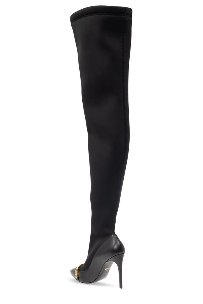 商品Moschino|Moschino Heeled Knee-Length Boots,价格¥3408,第3张图片详细描述