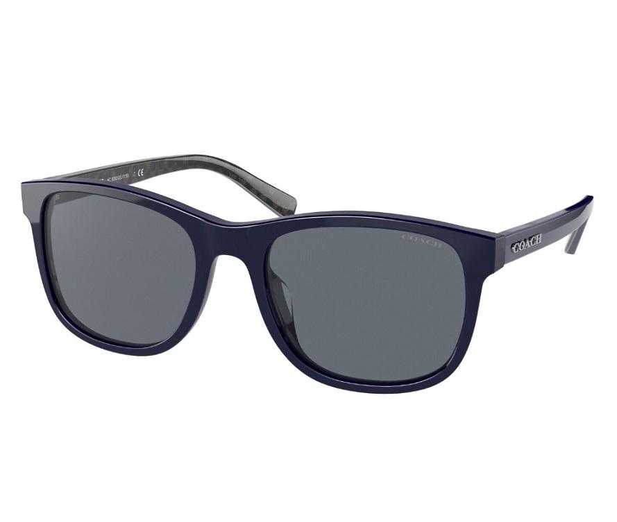 Blue Gradient Square Mens Sunglasses HC8283U 563555 55商品第1张图片规格展示