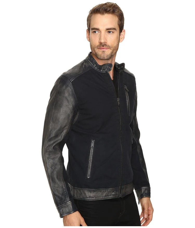 商品Lucky Brand|Cotton Leather Jacket,价格¥749,第4张图片详细描述