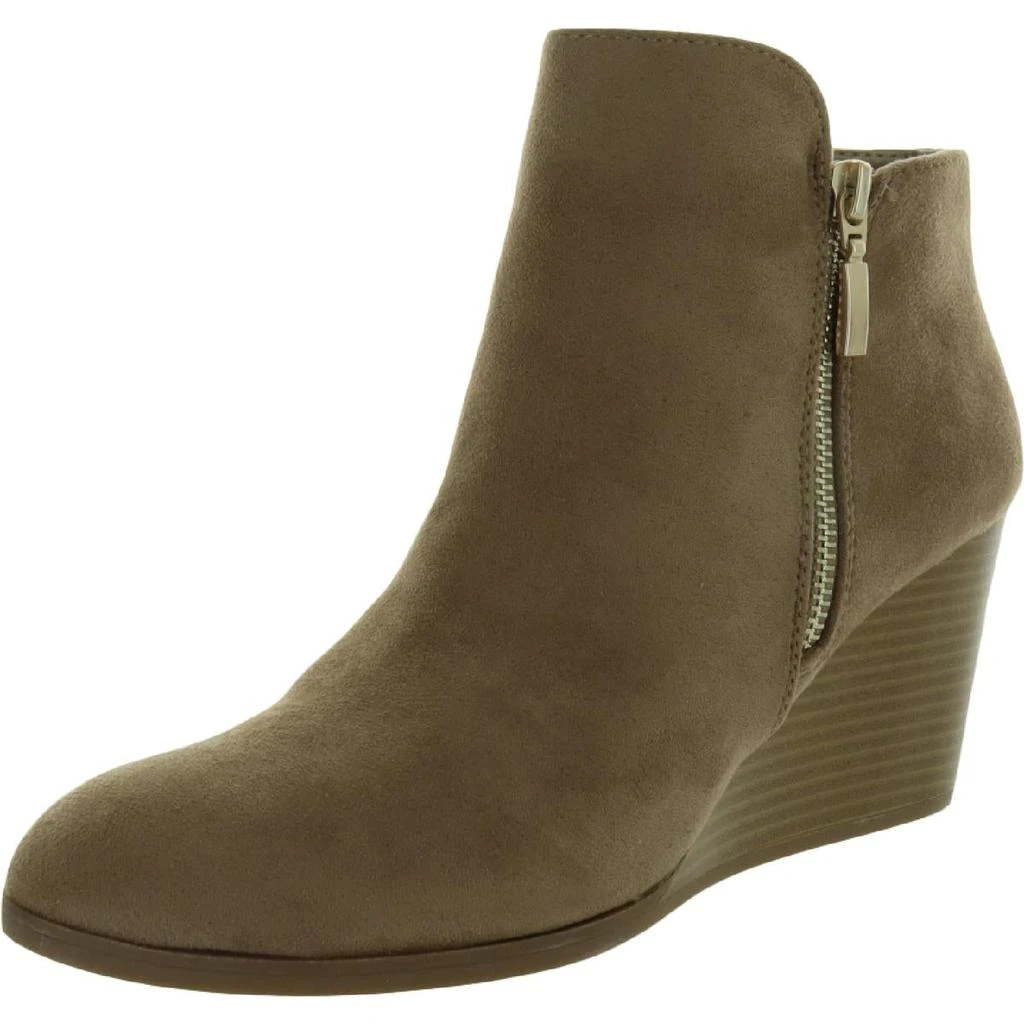 商品Style & Co|Style & Co. Womens Wynonaa Zipper Round Toe Wedge Boots,价格¥84,第1张图片