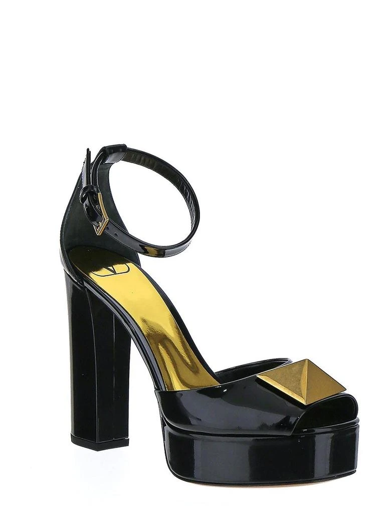 商品Valentino|Black Wedge Sandals,价格¥6059,第2张图片详细描述