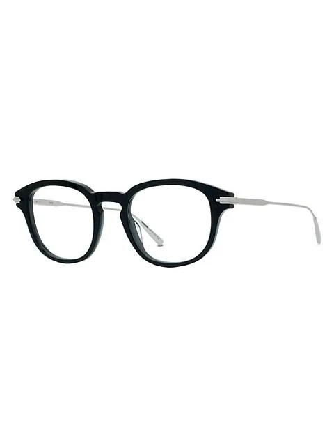 商品Dior|DiorBlackSuito 49MM Round Eyeglasses,价格¥3614,第2张图片详细描述