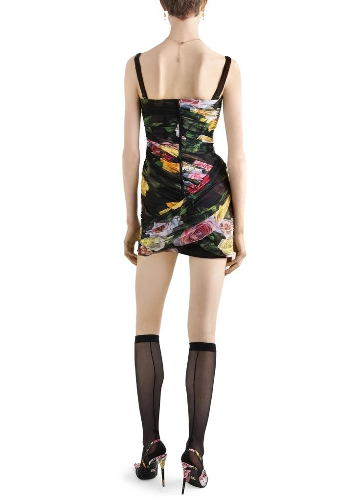 商品Dolce & Gabbana|Short tulle dress with print,价格¥20371,第3张图片详细描述