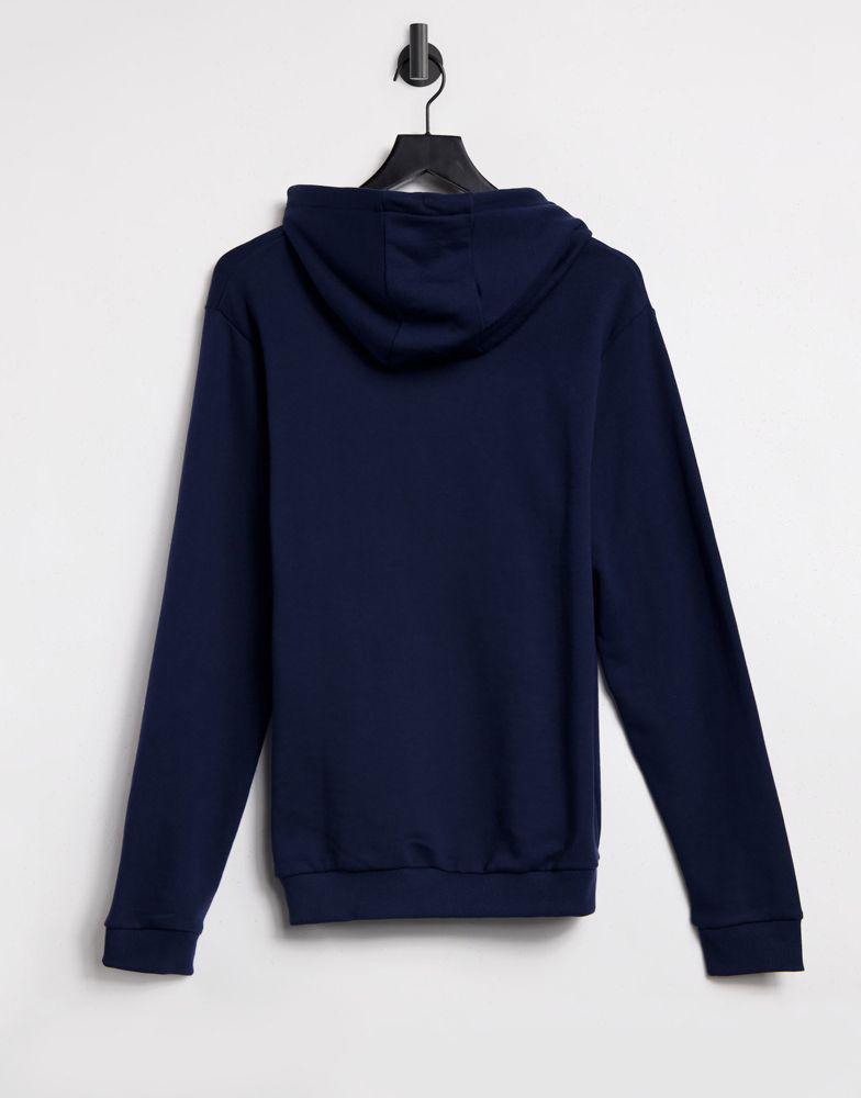 Fila large chest logo oversized hoodie in navy exclusive to ASOS商品第2张图片规格展示