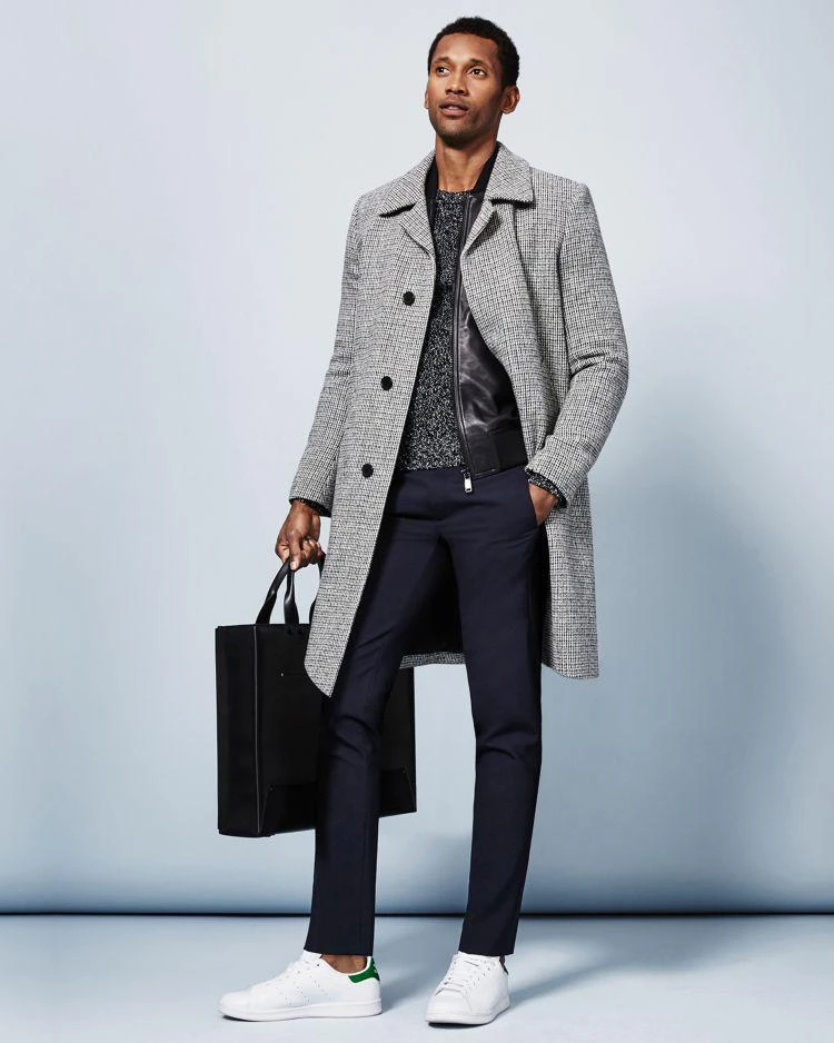 商品Sandro|Midnight Tweed Coat,价格¥2665,第3张图片详细描述