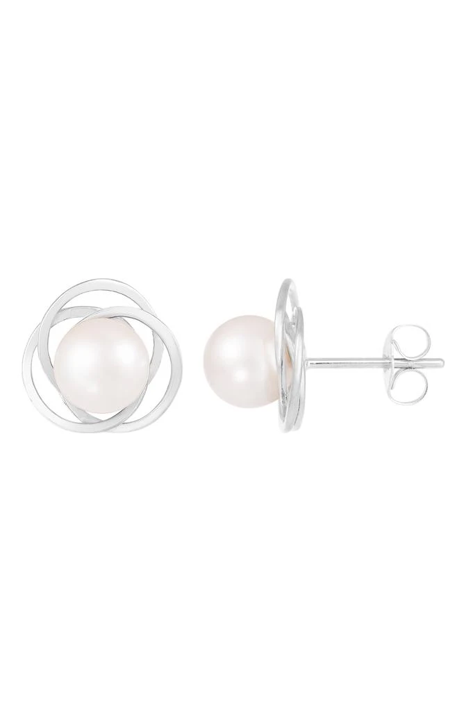 商品Splendid Pearls|6.5–7mm Cultured Pearl Halo Stud Earrings,价格¥4496,第1张图片