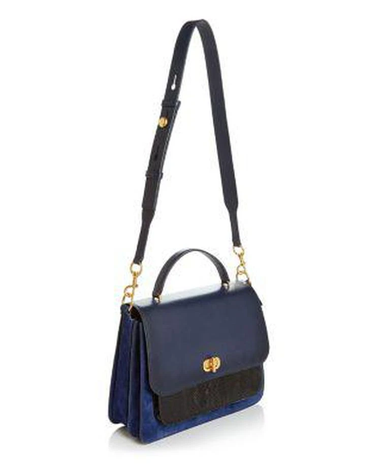 商品Tory Burch|Bennett Leather & Suede Color-Block Shoulder Bag,价格¥3027,第4张图片详细描述