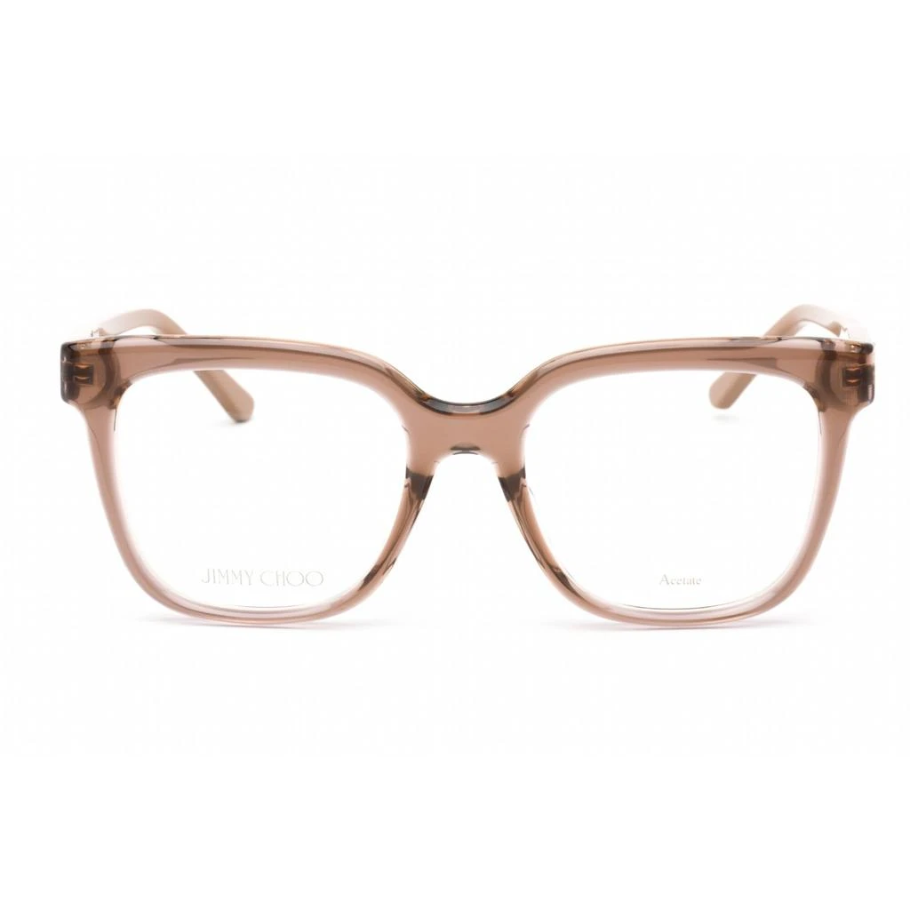 商品Jimmy Choo|Jimmy Choo Men's Eyeglasses - Full Rim Square Nude Plastic Frame | JC315/G 0FWM 00,价格¥448,第2张图片详细描述