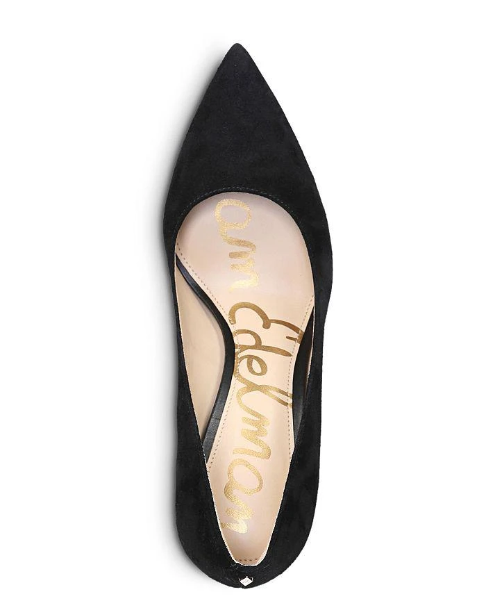 商品Sam Edelman|Women's Hazel Suede Pointed Toe Pumps,价格¥893,第3张图片详细描述
