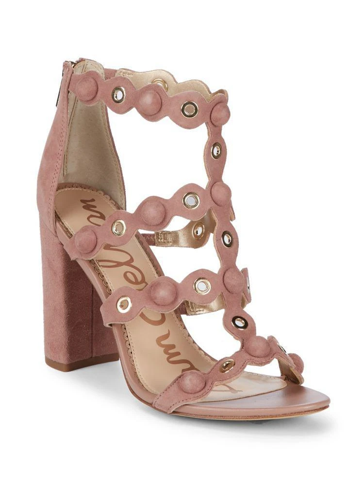 商品Sam Edelman|Yuli绒面革系带凉鞋,价格¥370,第1张图片