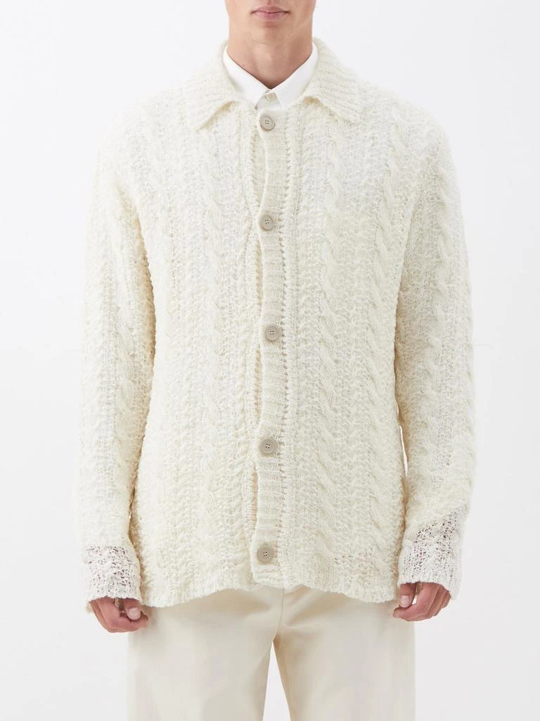 商品Our Legacy|Big cable-knit merino-blend cardigan,价格¥3396,第1张图片