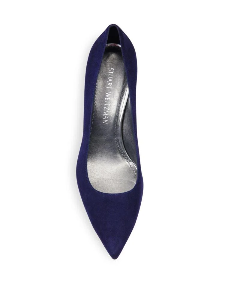 商品Stuart Weitzman|Tessa Suede Point Toe Pumps,价格¥1124,第4张图片详细描述