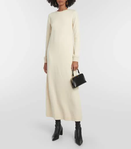 商品Jil Sander|羊毛与棉质中长连衣裙,价格¥5631,第2张图片详细描述