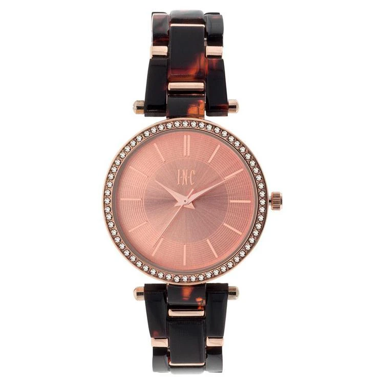 I.N.C. Women's Metal & Acrylic Link Bracelet Watch 35mm, Created for Macy's 商品