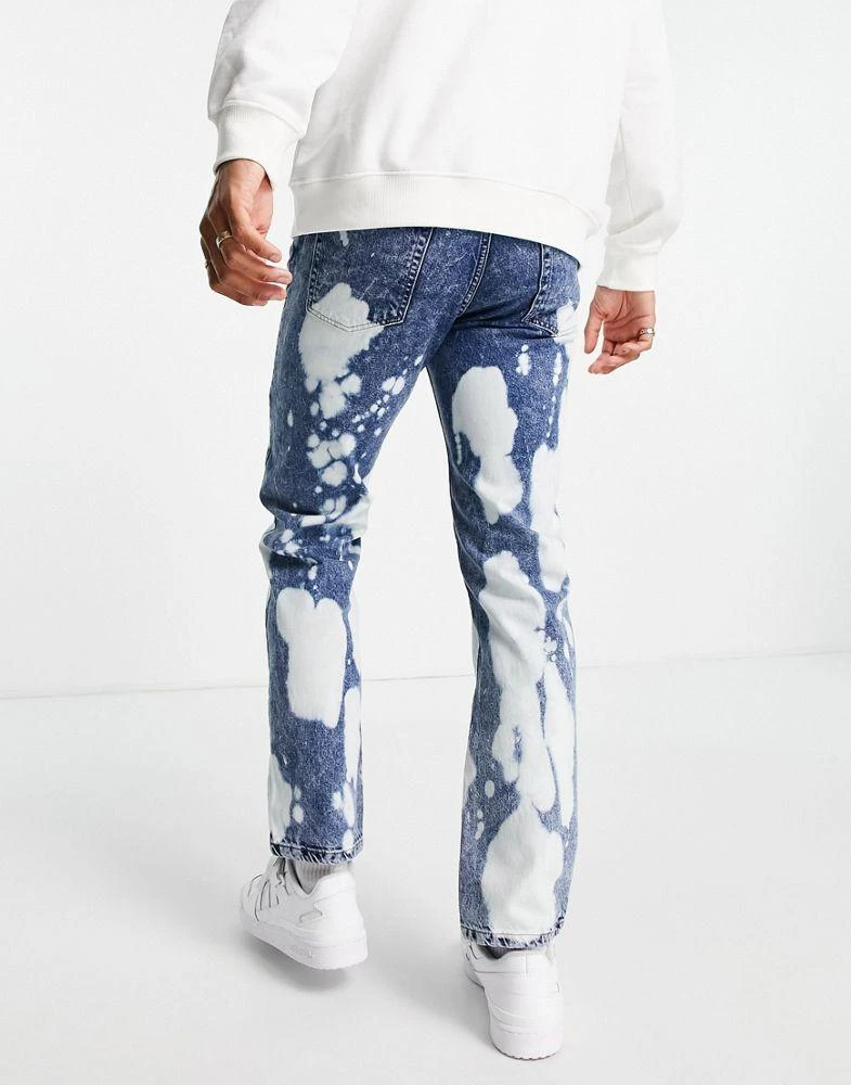 商品Topman|Topman straight jeans in extreme bleach,价格¥190,第3张图片详细描述