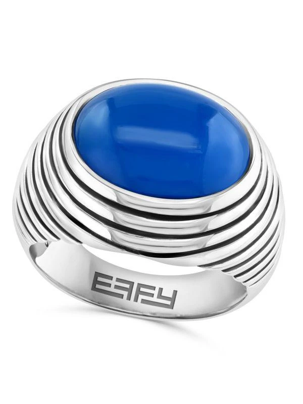 商品Effy|Sterling Silver & 6.80 TCW Blue Agate Ring,价格¥1035,第1张图片