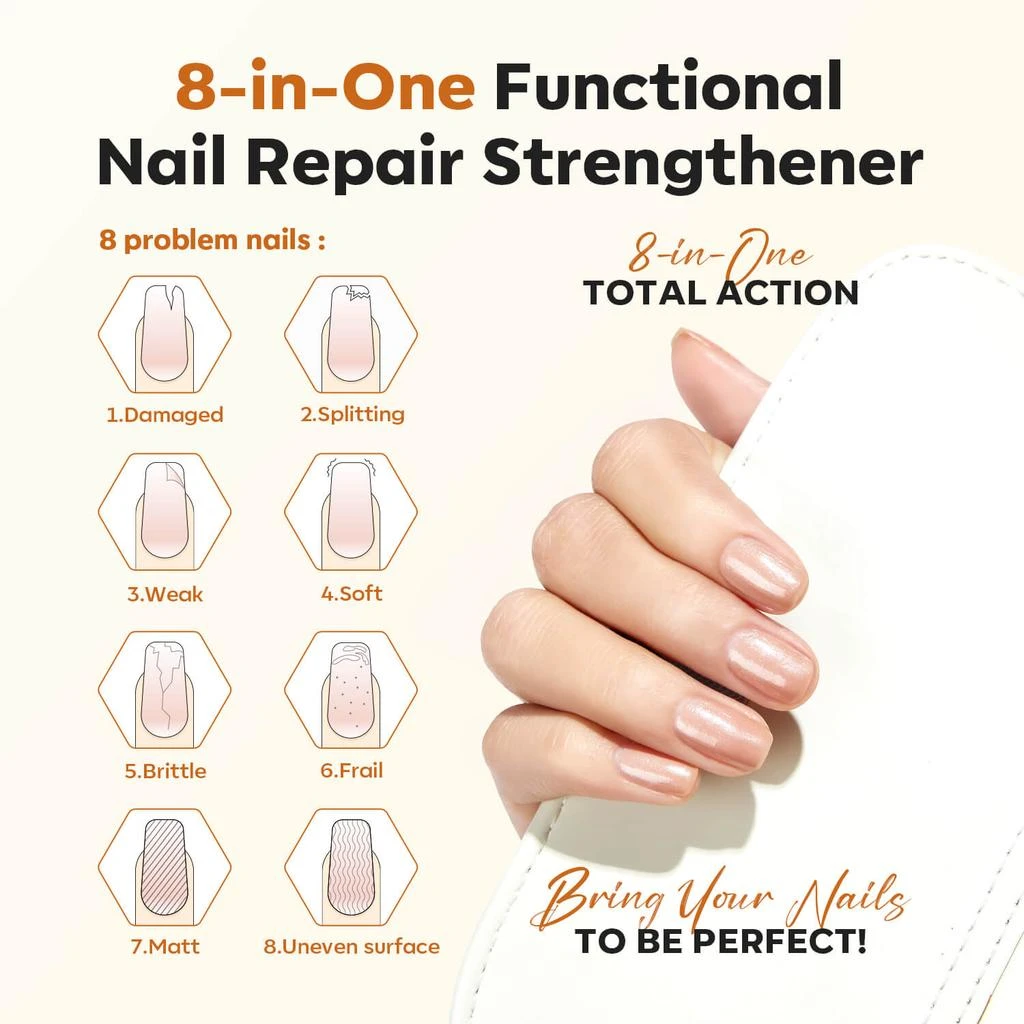 Nail Strengthener 2 in 1|指甲强化剂 - 珍珠白 商品