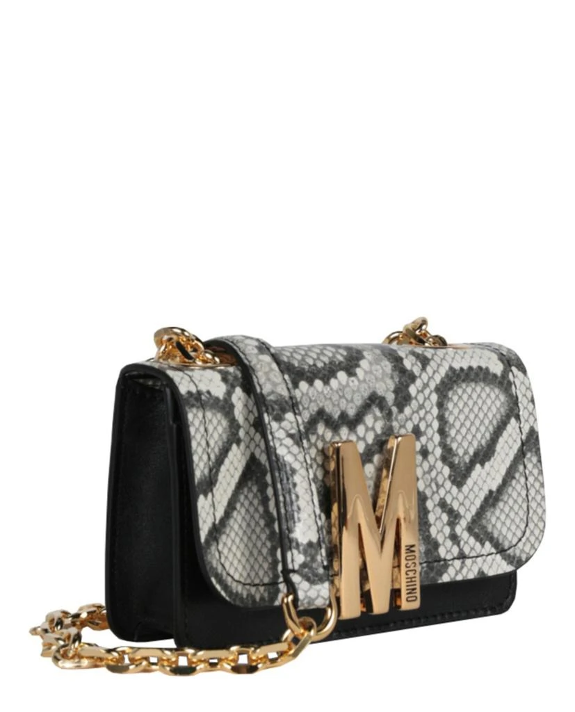 商品Moschino|Snakeskin Print M-Logo Crossbody Bag,价格¥3732,第2张图片详细描述