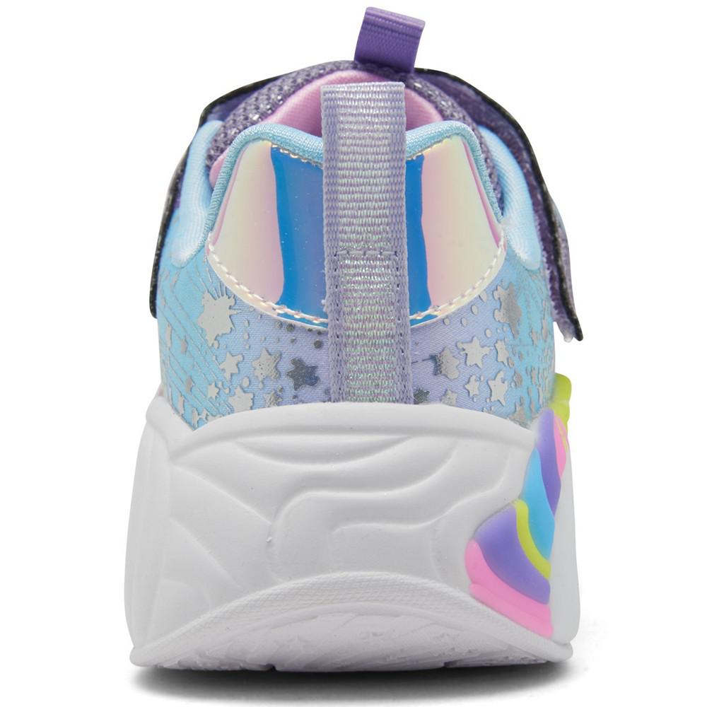 Little Girls S-Lights: Unicorn Dreams Stay-Put Casual Sneakers from Finish Line商品第5张图片规格展示
