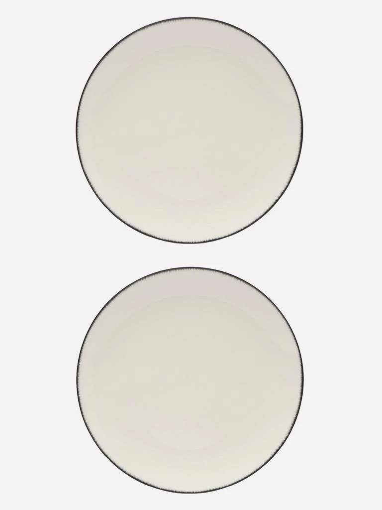 商品Serax|X Ann Demeulemeester set of two porcelain plates,价格¥573,第1张图片